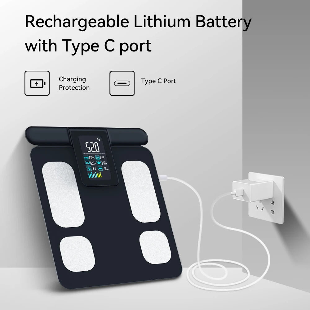 Balança Inteligente ICOMON – 28 Indicadores Corporais, App Oficial, Bluetooth, 180kg Balança Inteligente ICOMON – 28 Indicadores Corporais, App Oficial, Bluetooth, 180kg